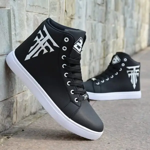 Fashion Men Shoes Luxury Designer High Top Sneakers Men Sports Walking Footwear Men Superstar Shoes Flat (Black Green, 48) - Image 3